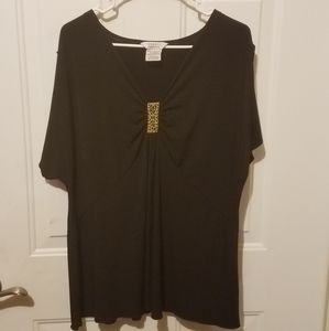 George 18 W / 20 W black blouse